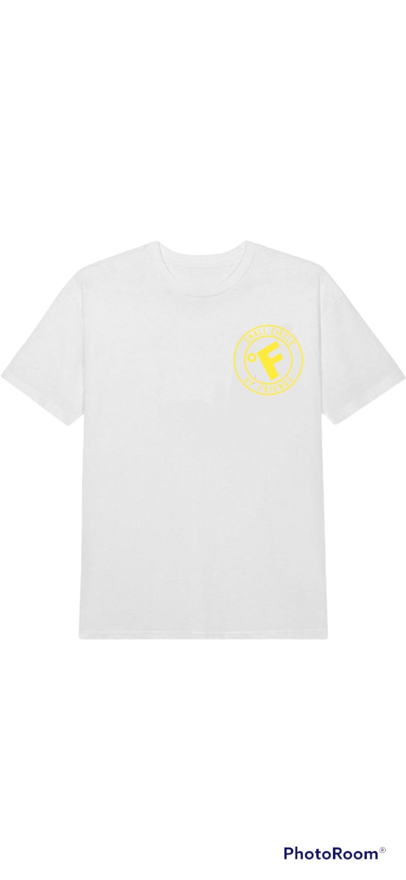 SMALL CIRCLE OF FRIENDS TEE WHITE/YELLOW
