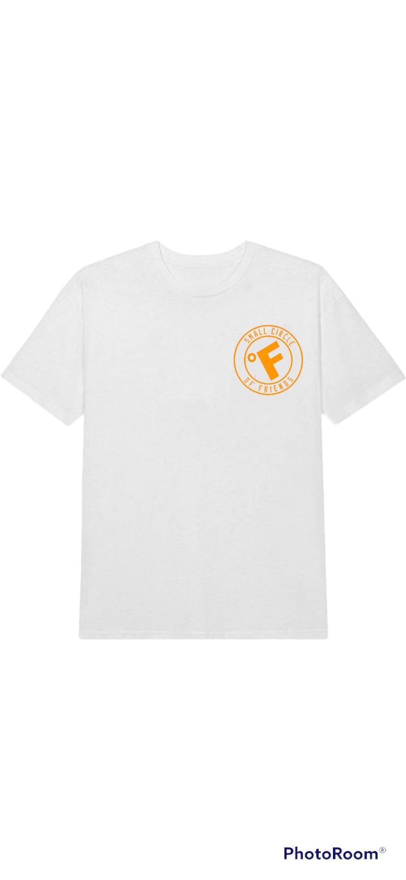 SMALL CIRCLE OF FRIENDS TEE WHITE/ORANGE