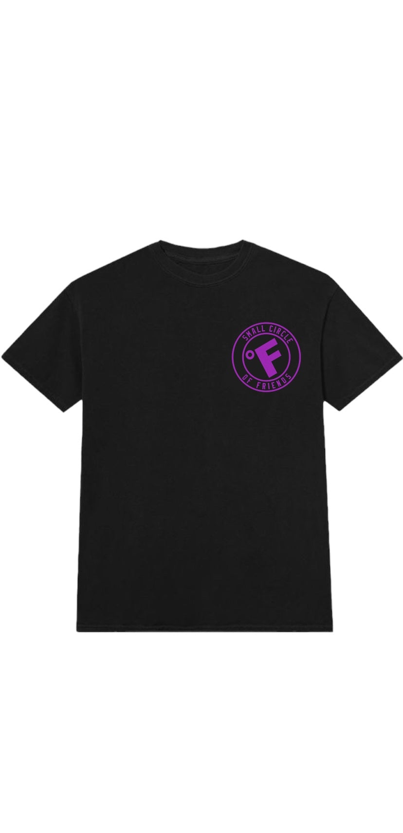 SMALL CIRCLE OF FRIENDS TEE BLACK/PURPLE