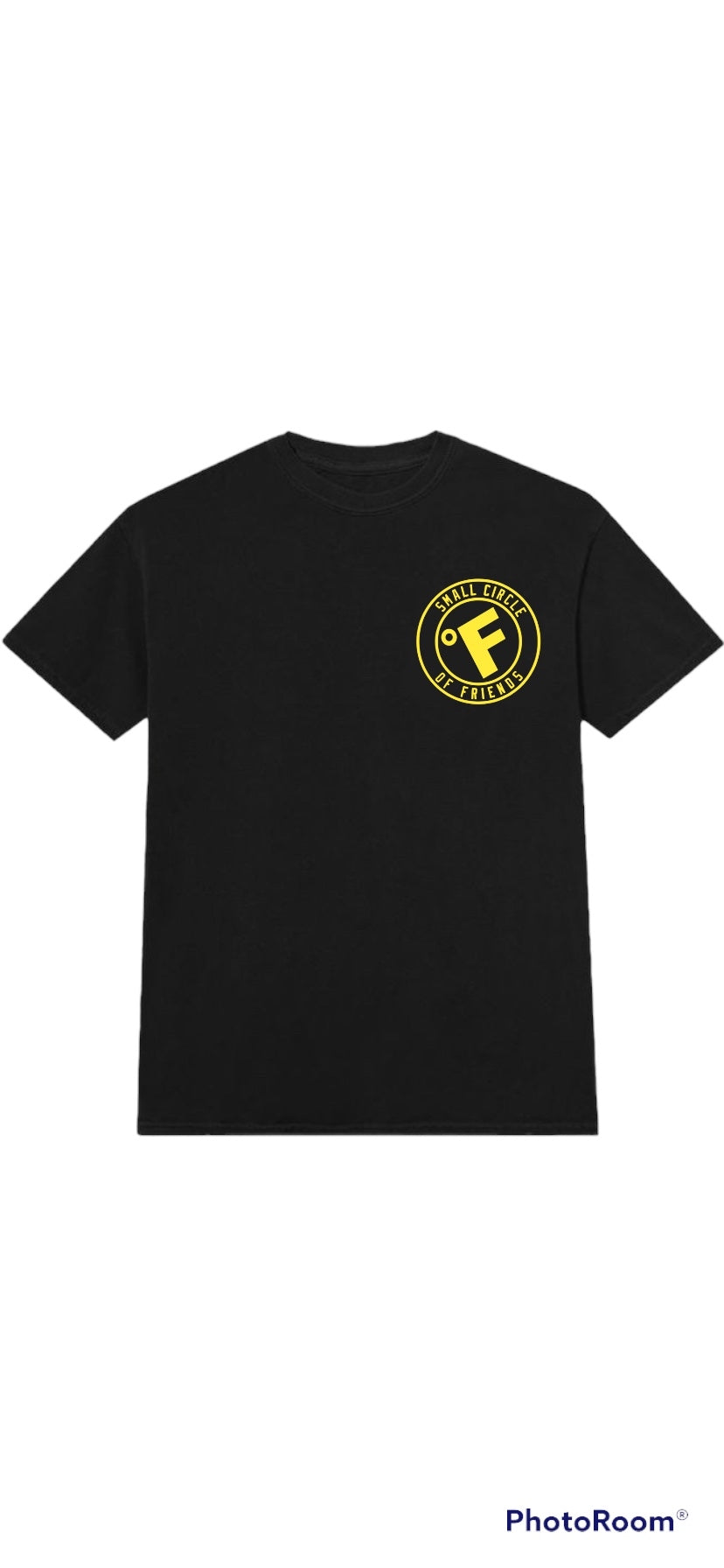 SMALL CIRCLE OF FRIENDS TEE BLACK/YELLOW