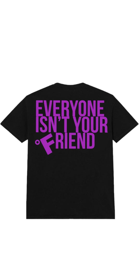 SMALL CIRCLE OF FRIENDS TEE BLACK/PURPLE