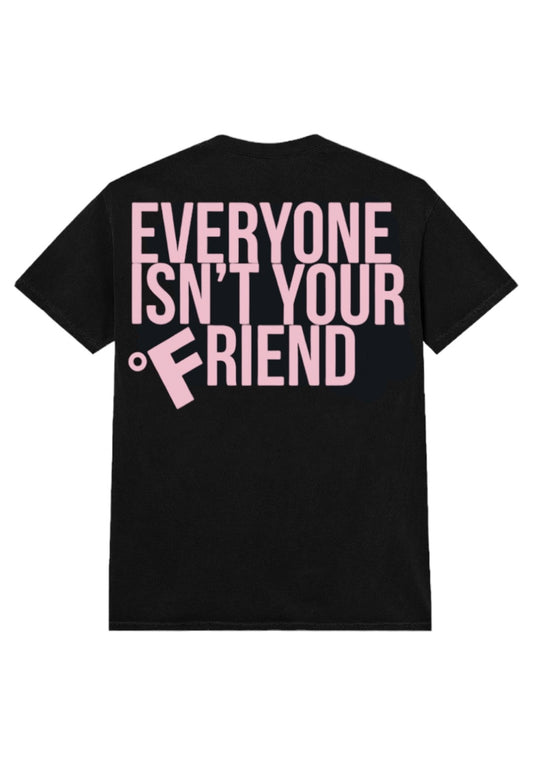 SMALL CIRCLE OF FRIENDS TEE BLACK/PINK