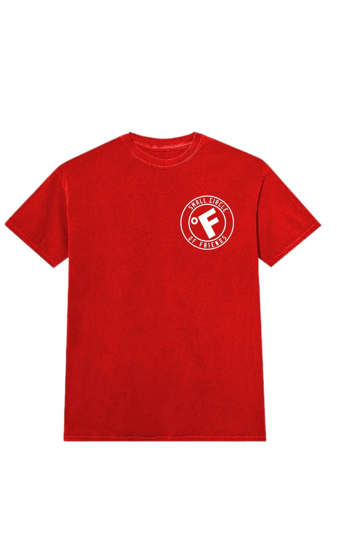 SMALL CIRCLE OF FRIENDS TEE RED/WHITE