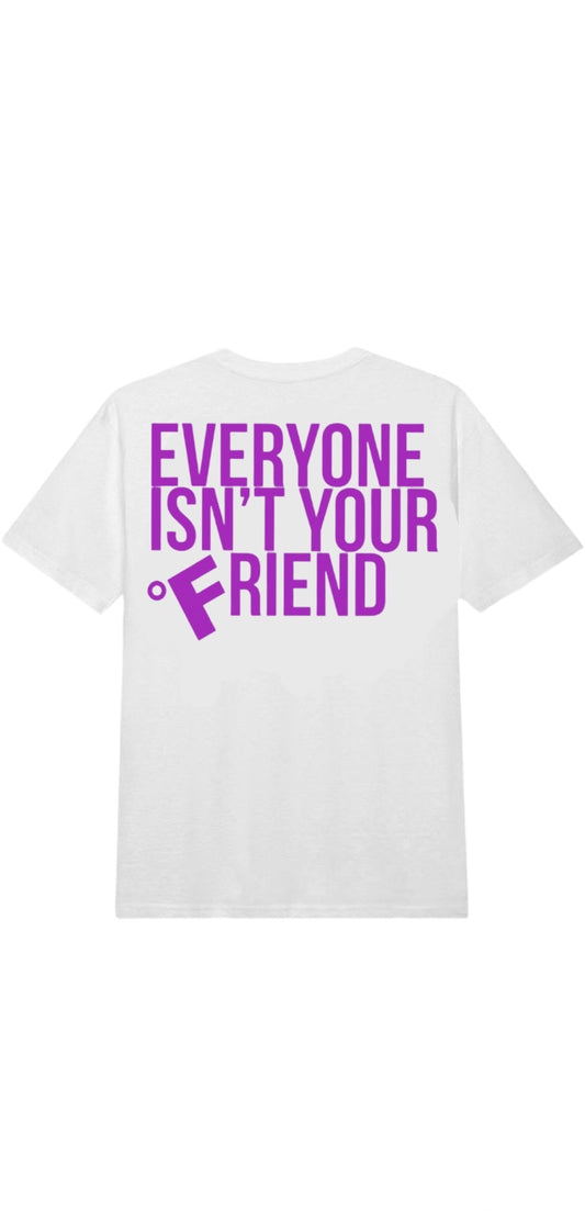 SMALL CIRCLE OF FRIENDS TEE WHITE/PURPLE