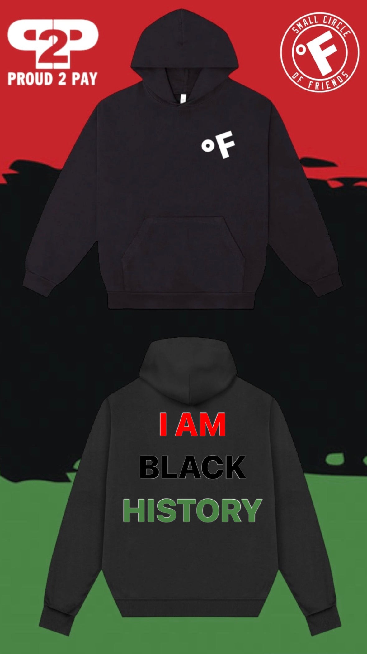 “I AM BLACK HISTORY” JUNETEENTH PROUD 2 PAY HOODIE