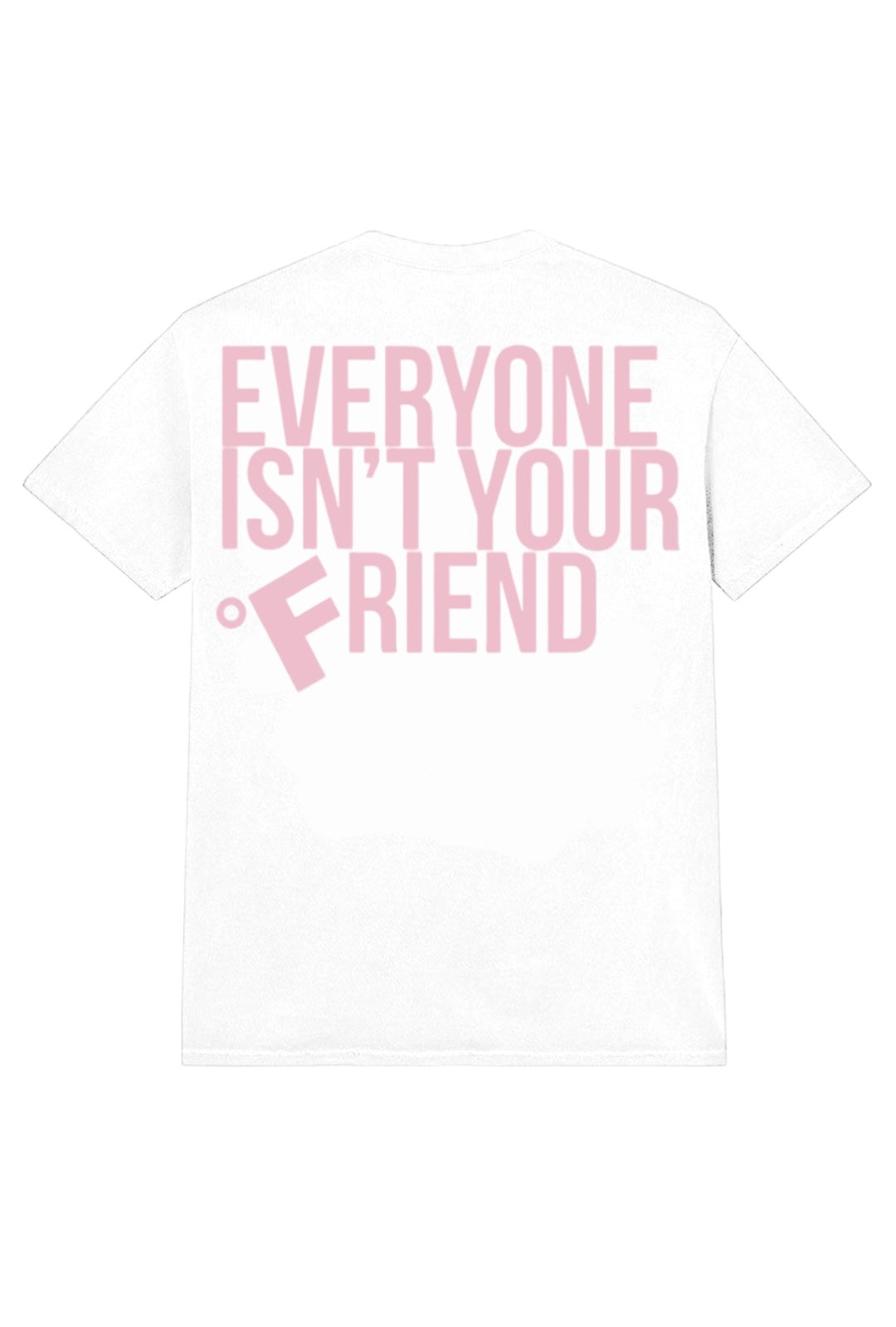 SMALL CIRCLE OF FRIENDS TEE WHITE/PINK