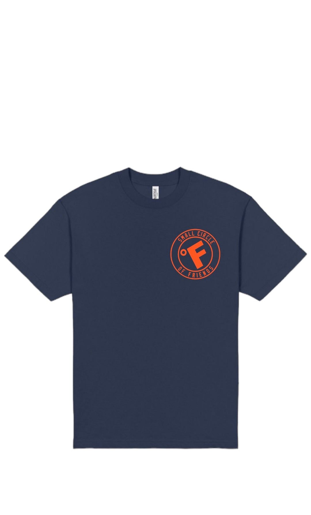 SMALL CIRCLE OF FRIENDS TEE NAVY BLUE/ORANGE