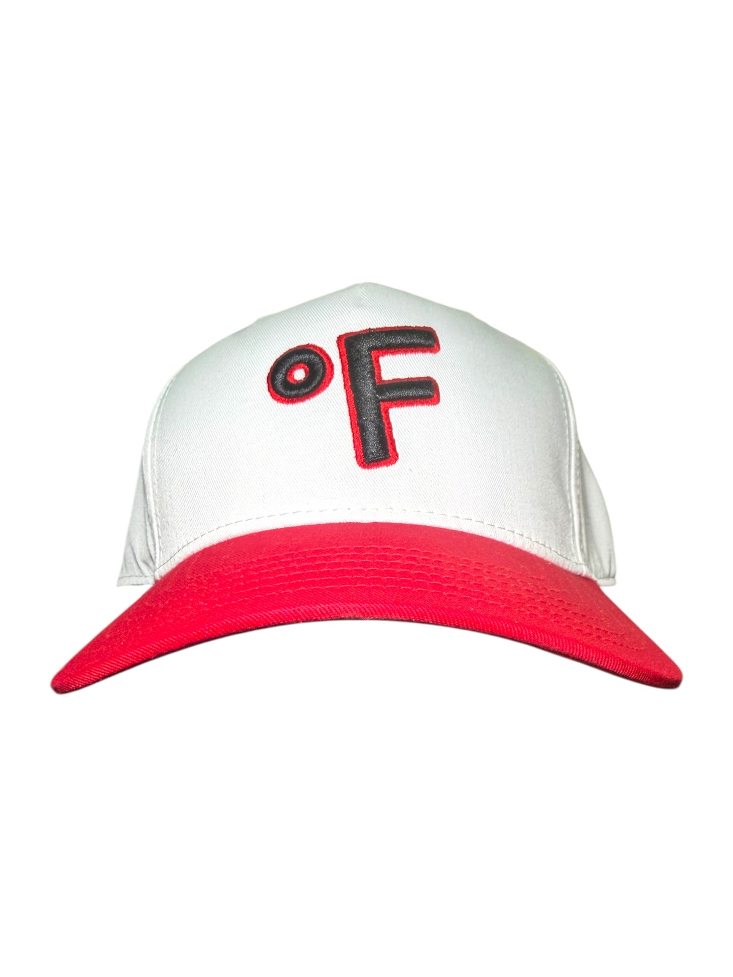 SCOF °F SNAPBACK (WHITE/RED)