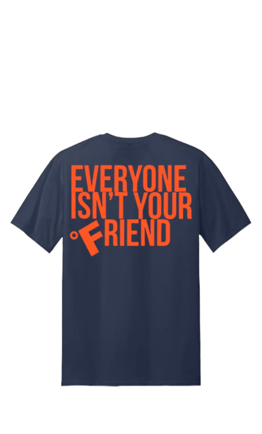 SMALL CIRCLE OF FRIENDS TEE NAVY BLUE/ORANGE