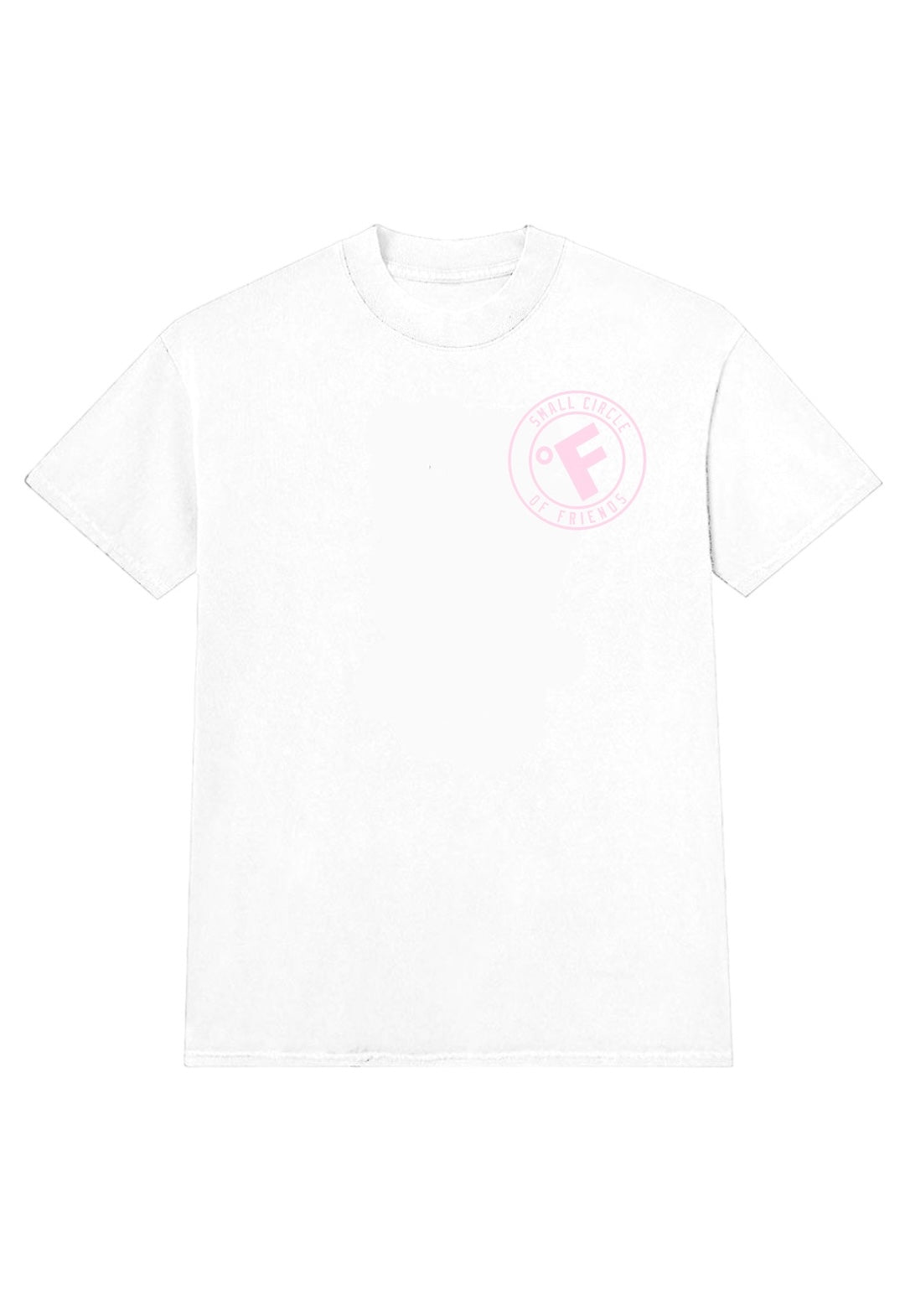 SMALL CIRCLE OF FRIENDS TEE WHITE/PINK