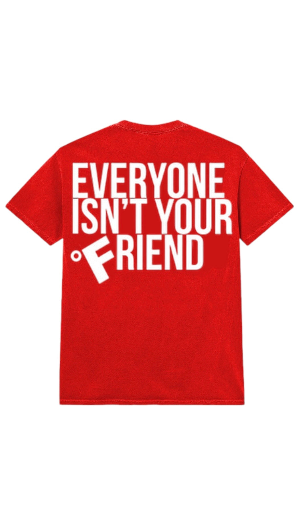 SMALL CIRCLE OF FRIENDS TEE RED/WHITE