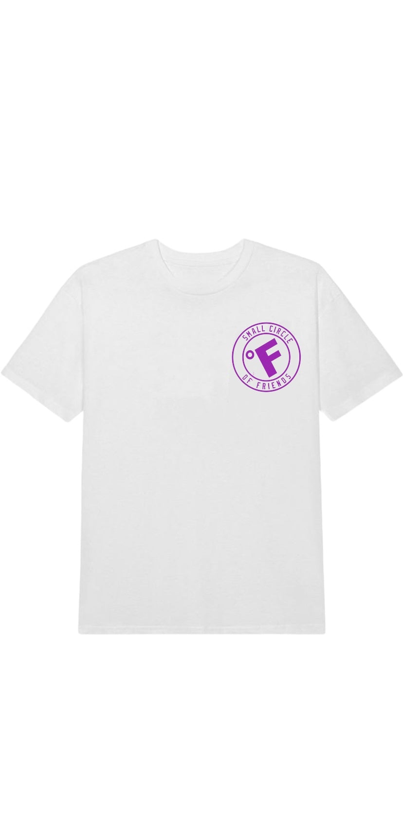 SMALL CIRCLE OF FRIENDS TEE WHITE/PURPLE