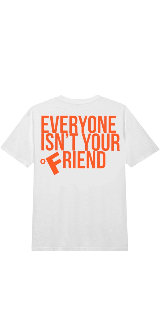 SMALL CIRCLE OF FRIENDS TEE WHITE/ORANGE