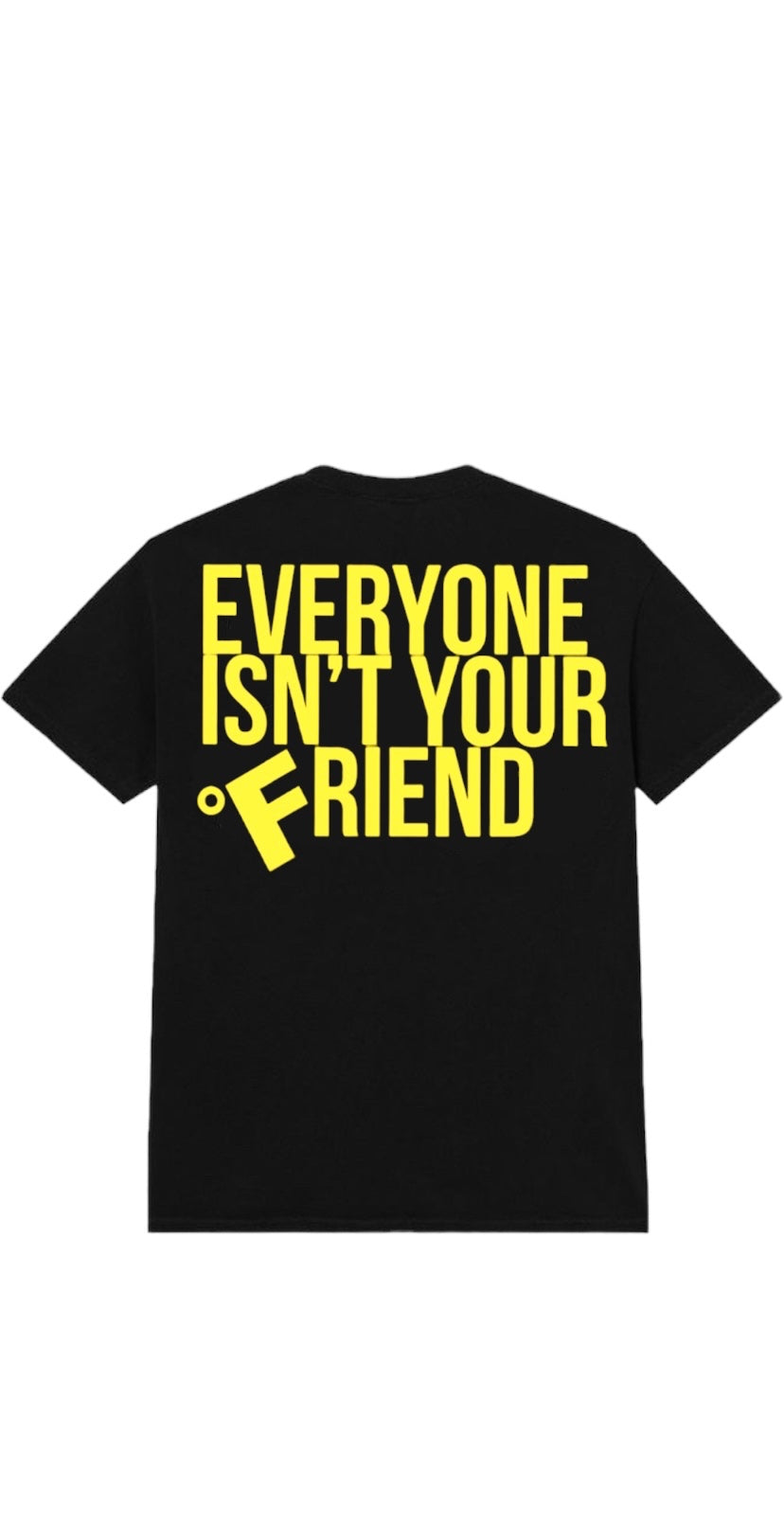 SMALL CIRCLE OF FRIENDS TEE BLACK/YELLOW