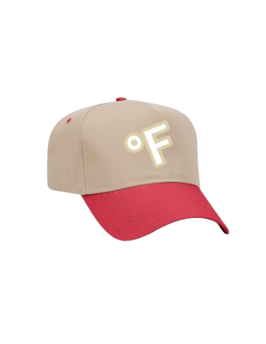 SCOF °F SNAPBACK HAT (KHAKI/RED)