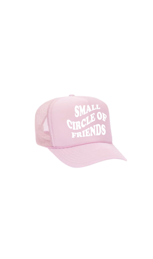 SMALL CIRCLE OF FRIENDS TRUCKER PINK/WHITE