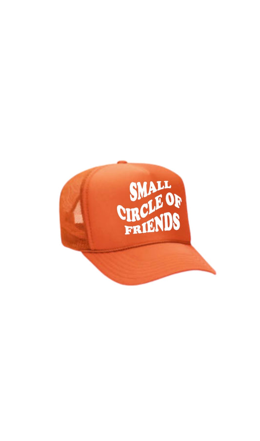 SMALL CIRCLE OF FRIENDS TRUCKER ORANGE/WHITE