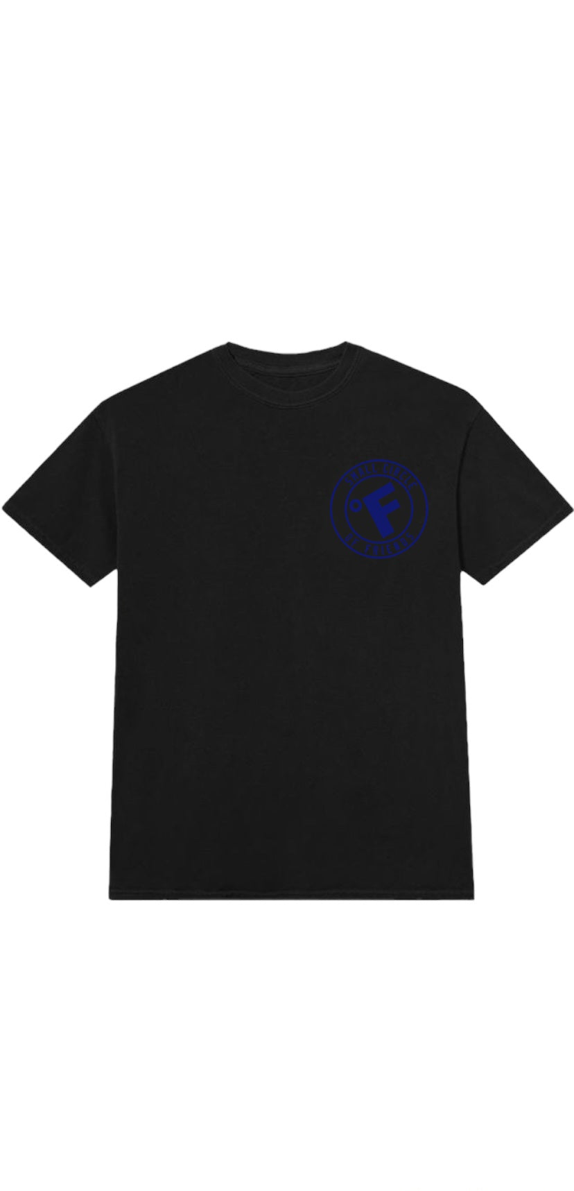 SMALL CIRCLE OF FRIENDS TEE BLACK/BLUE