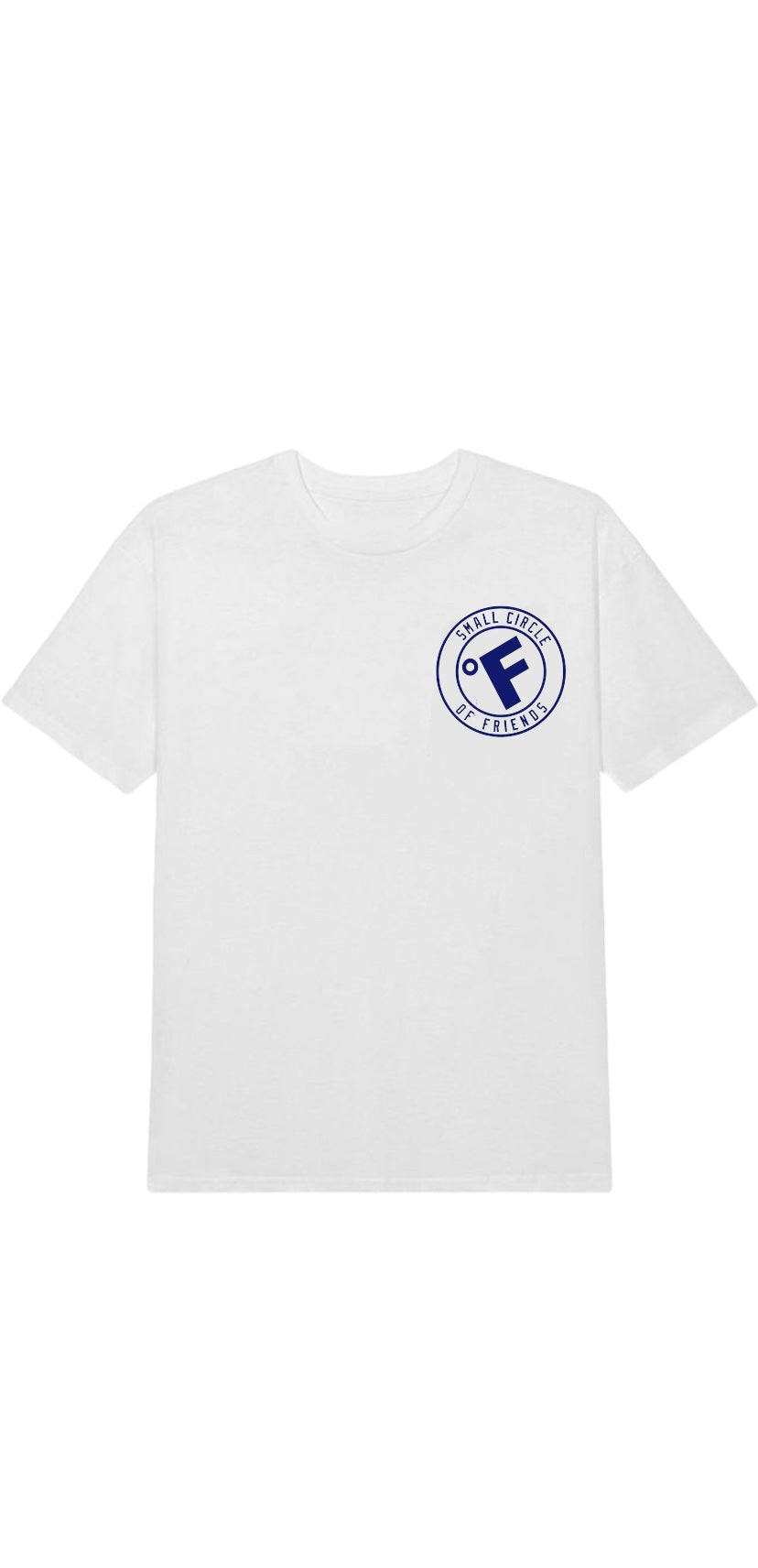 SMALL CIRCLE OF FRIENDS TEE WHITE/BLUE