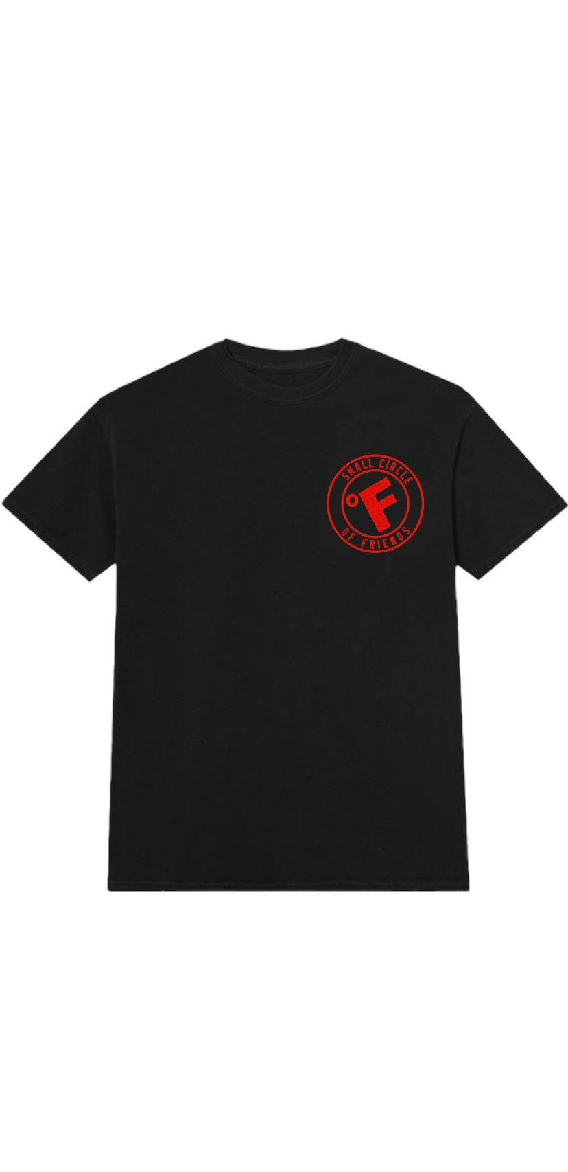 SMALL CIRCLE OF FRIENDS TEE BLACK/RED