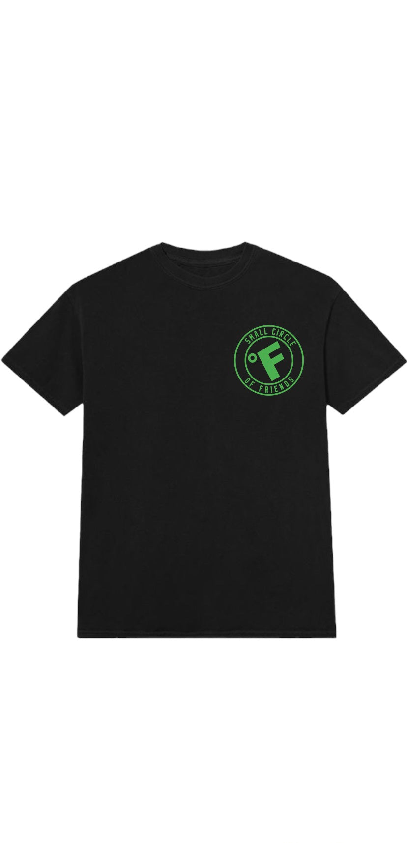 SMALL CIRCLE OF FRIENDS TEE BLACK/GREEN