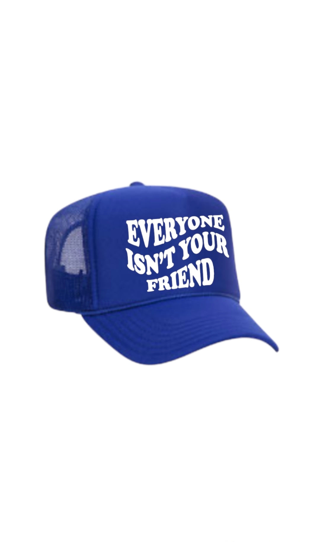 EVERYONE ISN’T YOUR FRIEND TRUCKER ROYAL BLUE/WHITE