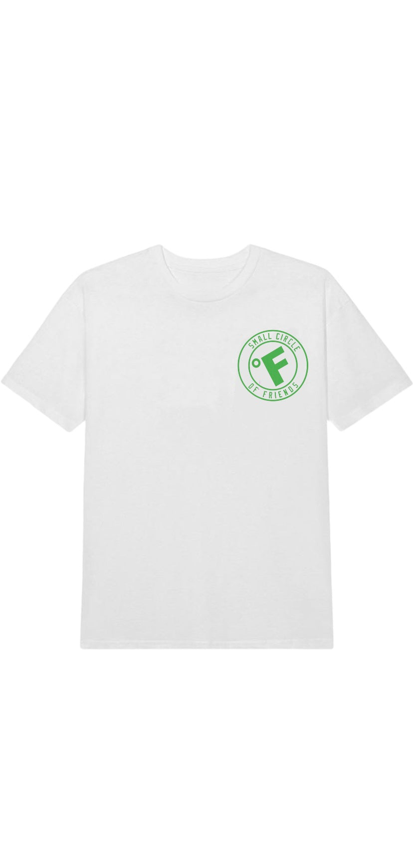 SMALL CIRCLE OF FRIENDS TEE WHITE/GREEN