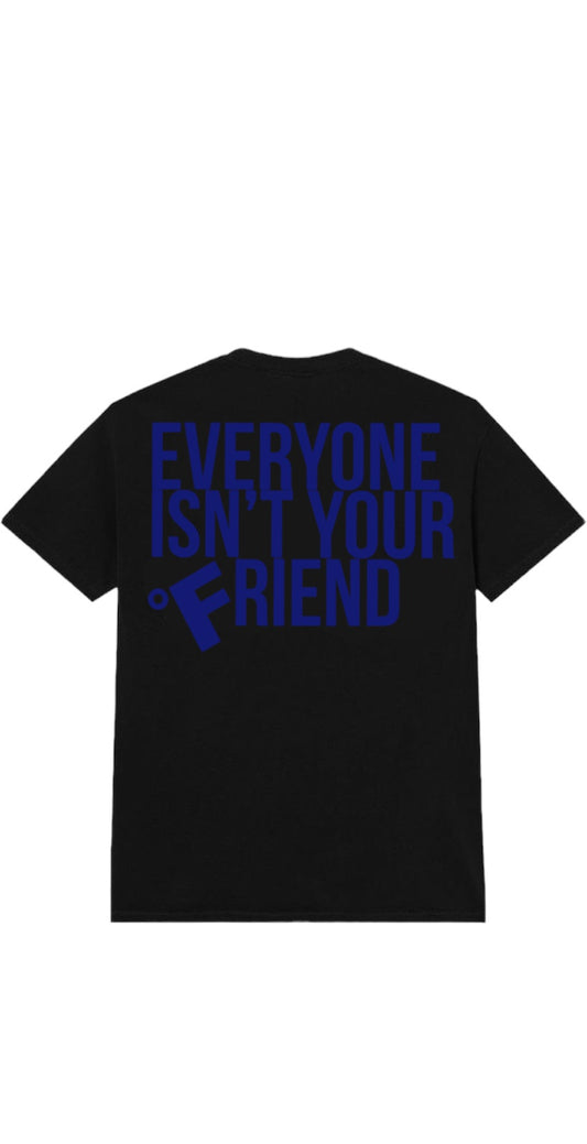 SMALL CIRCLE OF FRIENDS TEE BLACK/BLUE