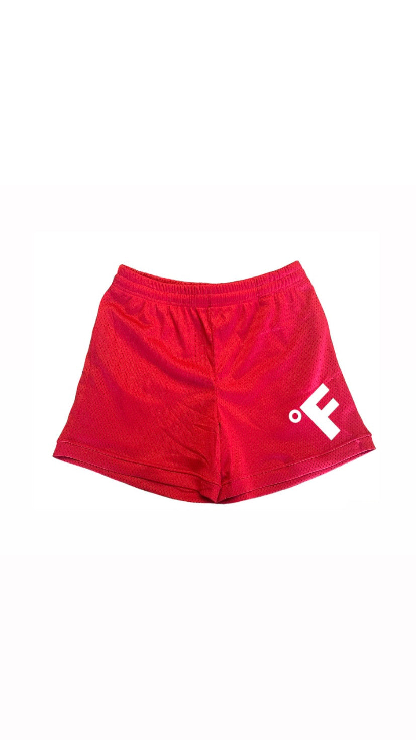 SCOF MESH SHORTS RED/WHITE