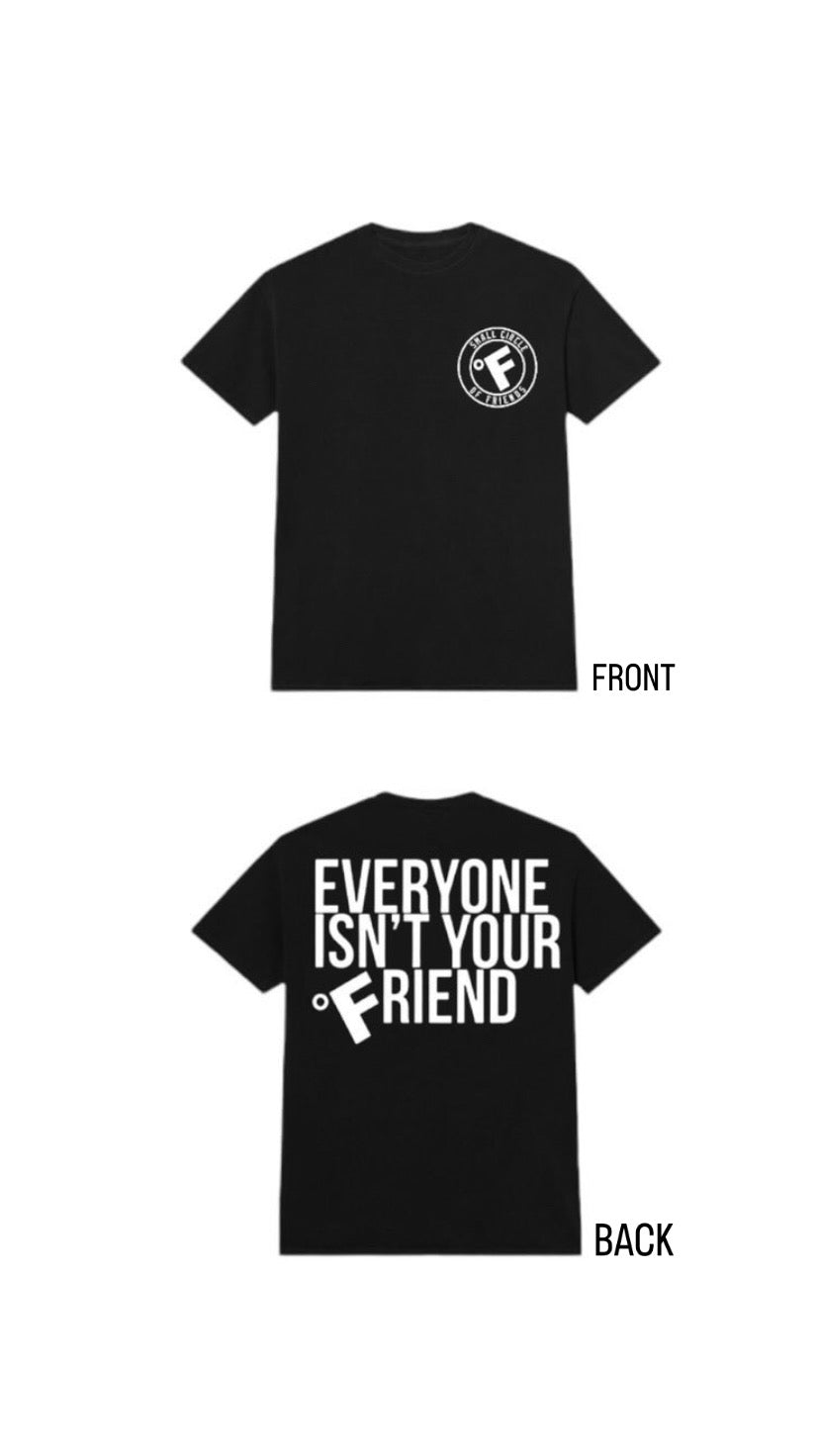 SMALL CIRCLE OF FRIENDS TEE BLACK/WHITE