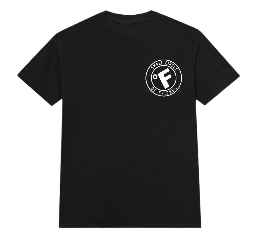 SMALL CIRCLE OF FRIENDS TEE BLACK/WHITE